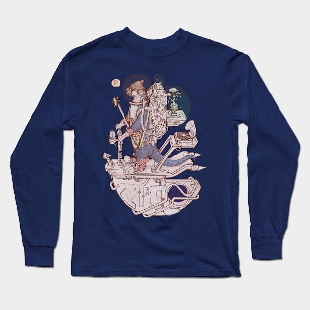 Otter space suits 02 Long Sleeve T-Shirt by makapa